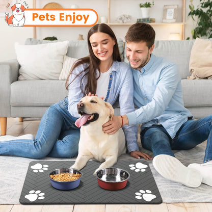 Non-Slip Pet Feeding Mat for Dogs & Cats