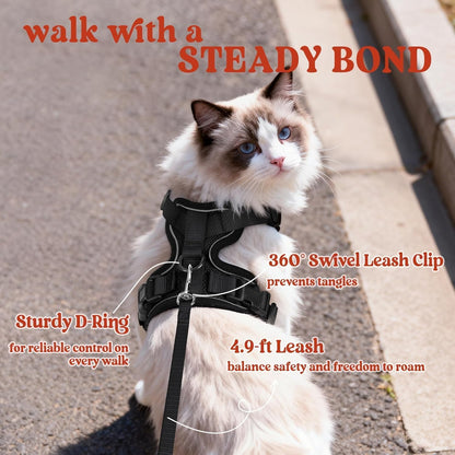 Cat Walking Harness & Leash Set