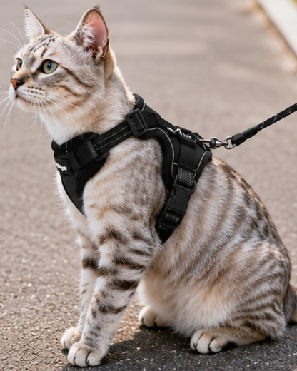 Cat Walking Harness & Leash Set